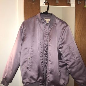 H&M Padded Pilot Jacket in Lavender